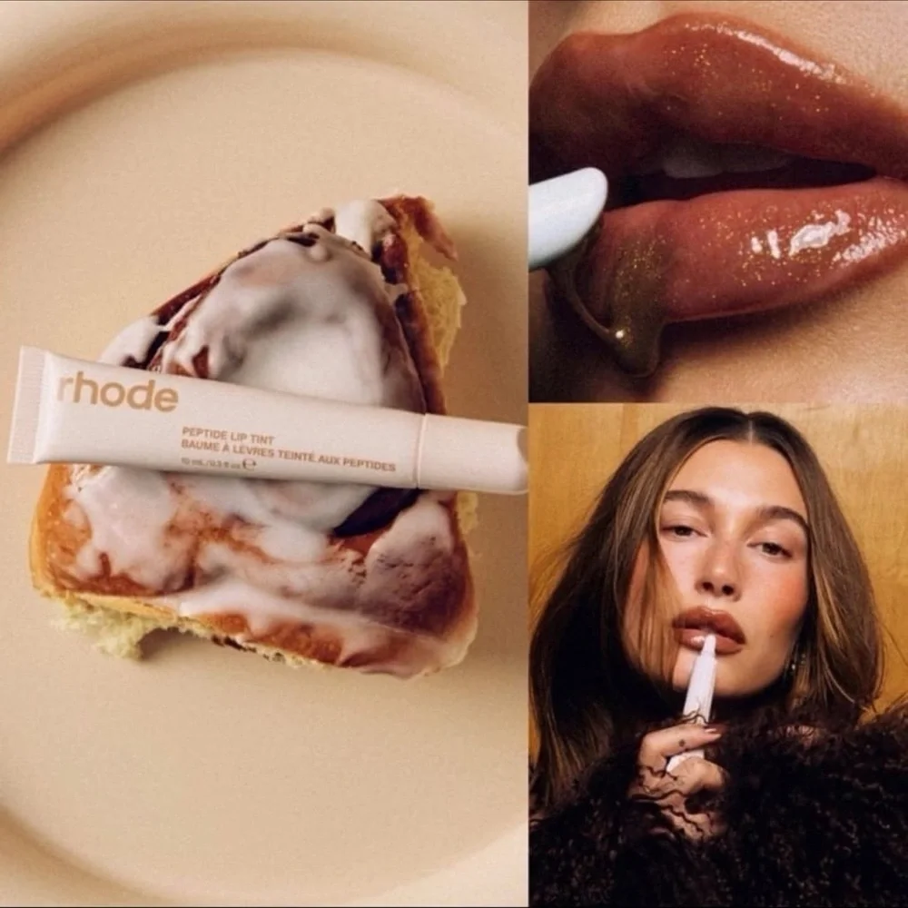 Rhode Cinnamon Roll Lip Peptide Treatment Shimmer Tint